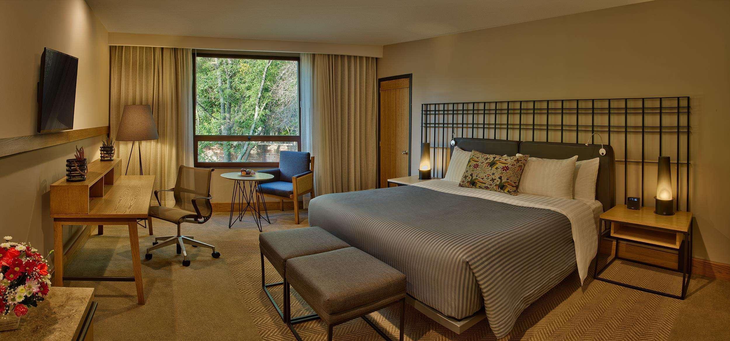 فندق هاسيندا جوريكا من بريساس كويريتارو المظهر الخارجي الصورة A room at the hotel